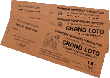 Billets personnalisés sur papier en couleur