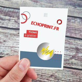 carte a gratter PAS CHER ECHOPRINT