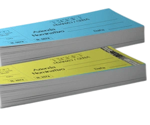 Billets personnalisés sur papier en couleur