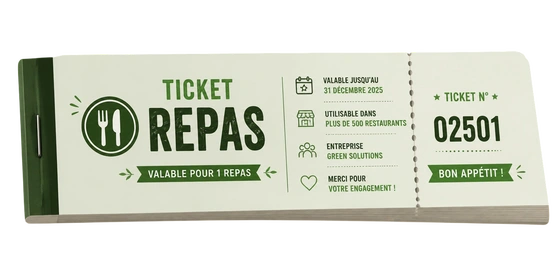Billets personnalisés sur papier en couleur